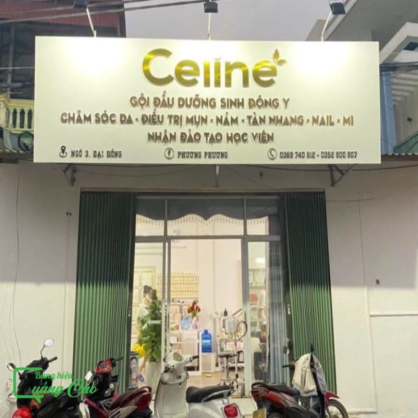 Bảng hiệu gội đầu dưỡng sinh Seline