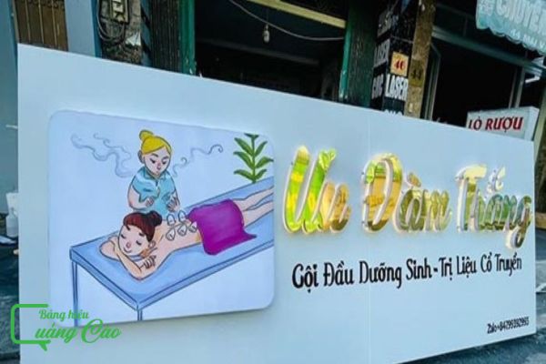 Làm bảng hiệu gội đầu dưỡng sinh tại thành phố Hồ Chí Minh