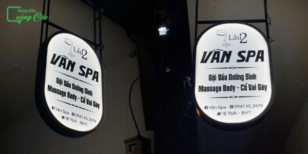 Bảng hiệu gội đầu dưỡng sinh bền đẹp