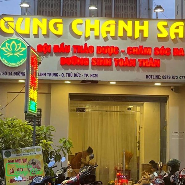 Bảng hiệu gội đầu dưỡng sinh chất lượng
