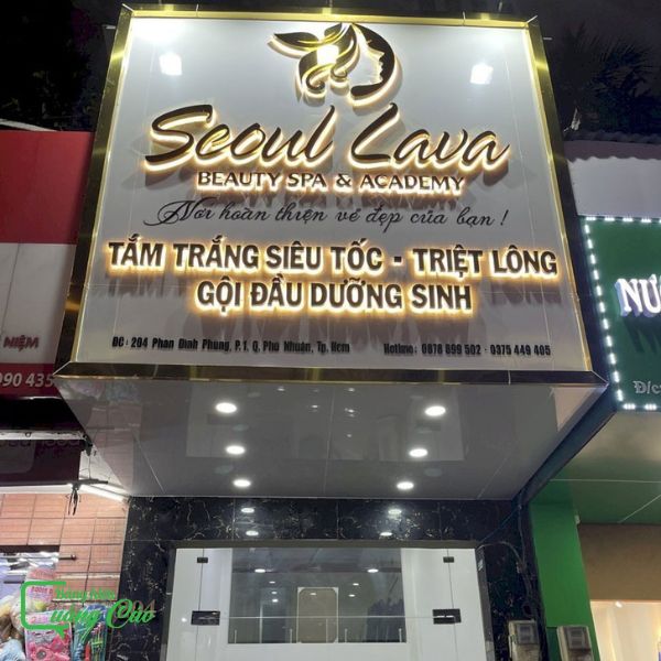 Bảng hiệu gội đầu dưỡng sinh Seoul Lava