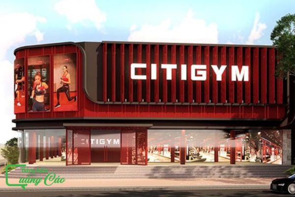 Bảng hiệu gym CityGym tại Hồ Chí Minh
