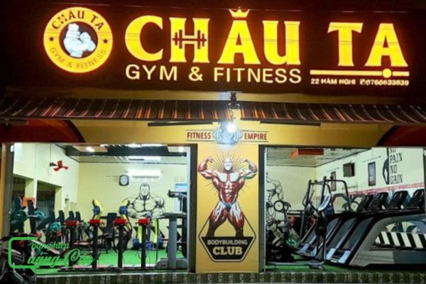 Bảng hiệu gym Châu Tạ chuyên nghiệp
