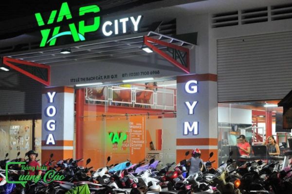 Bảng hiệu gym YAP City