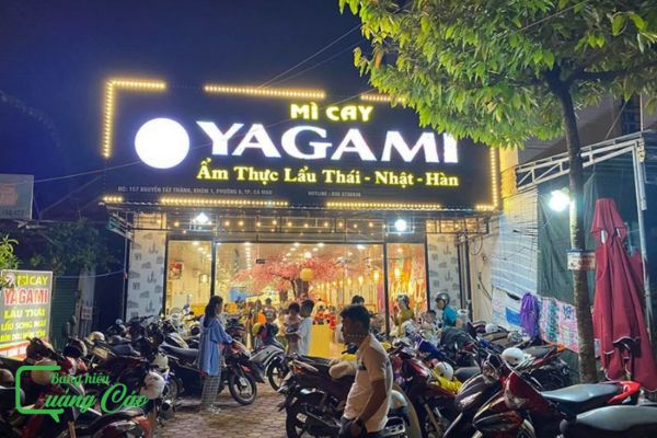 Bảng hiệu mì cay Hàn Quốc 7 cấp độ 