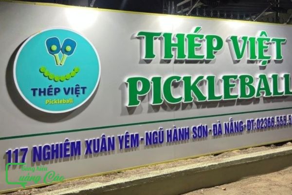 Bảng hiệu pickleball Thép Việt