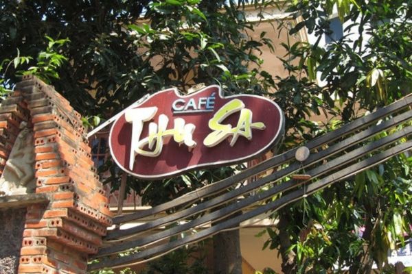 Biển vẫy cafe gỗ Thu Sa