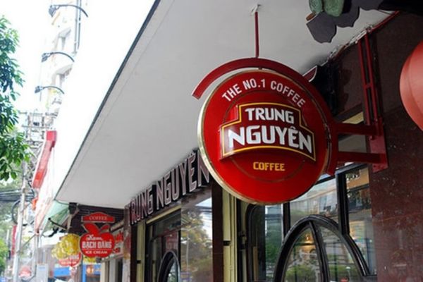 Biển bẫy cafe Trung Nguyên mica hút nổi