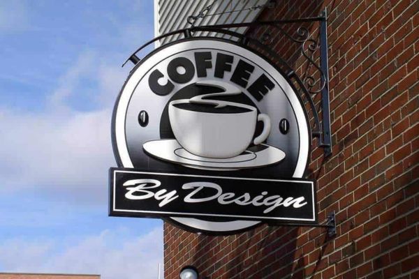 Thiết kế bảng demo biển bẫy cafe