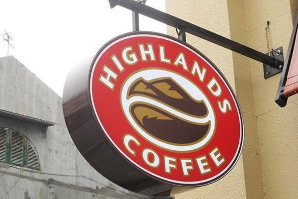 Biển bẫy cafe Highlands Coffee