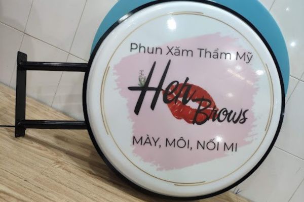 Biển vẫy phun xăm thẩm mỹ Her Brows