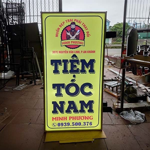 Biễn vẫy tóc nam in bạt hiflex