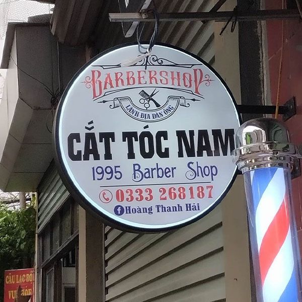 Biển vẫy tóc 1995 Barber Shop
