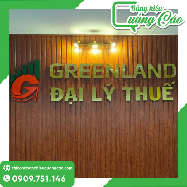 Chữ nổi inox vàng gương bền đẹp, chuyên nghiệp