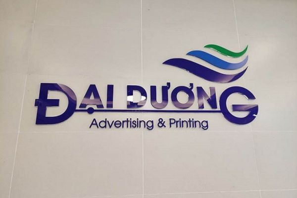 Chữ nổi mica dán tường Đại Dương