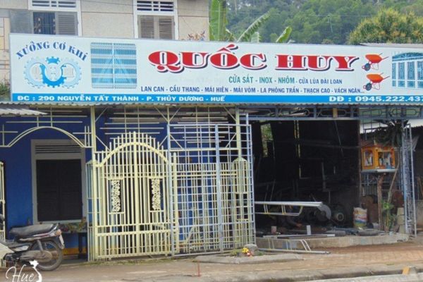 Bảng hiệu cơ khí Quốc Huy