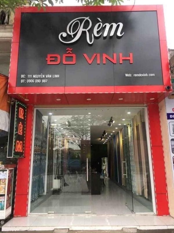 Bảng hiệu cửa hàng rèm cửa Đổ Vinh
