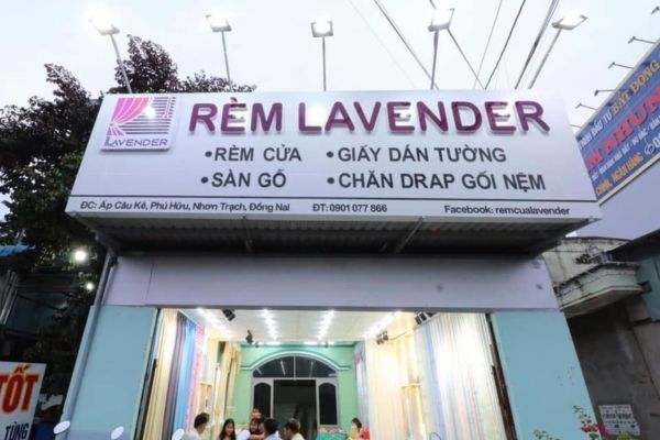 Bảng hiệu cửa hàng Rèm Vanlender