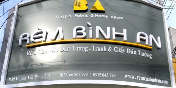 Bảng hiệu rèm cửa Bình An