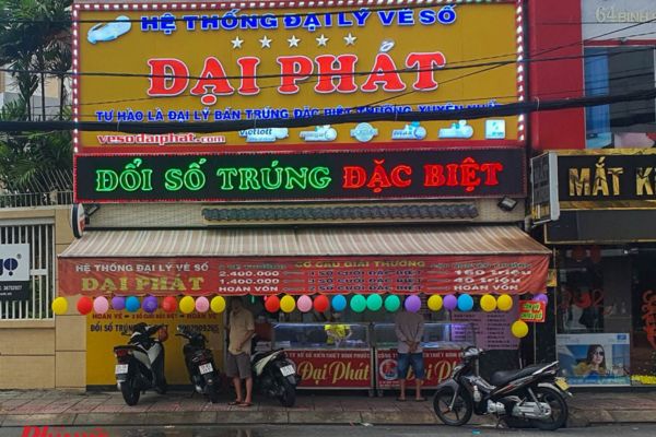 Làm bảng hiệu bảng hiệu đại lý vé số Đại Phát
