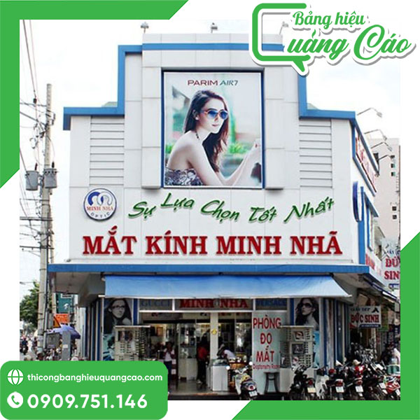 Bảng hiệu mắt kính đẹp, ấn tượng