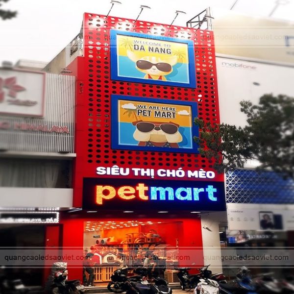 Bảng hiệu đèn LED Siêu Thị pet shop