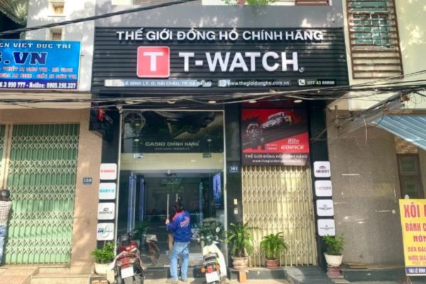 Bảng hiêu quảng cáo tiệm đồng hồ T-Watch