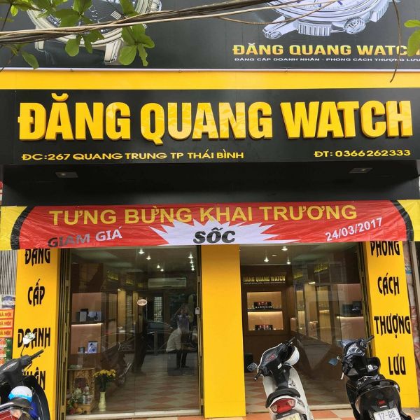 Bảng hiệu tiệm đồng hồ Đăng Quang Watch
