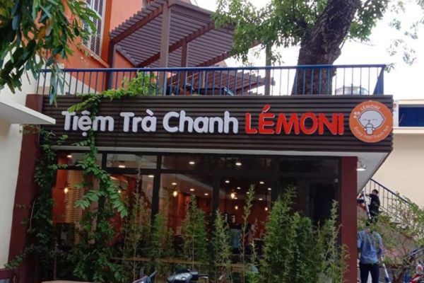 Bảng hiệu trà chanh alu Lemoni