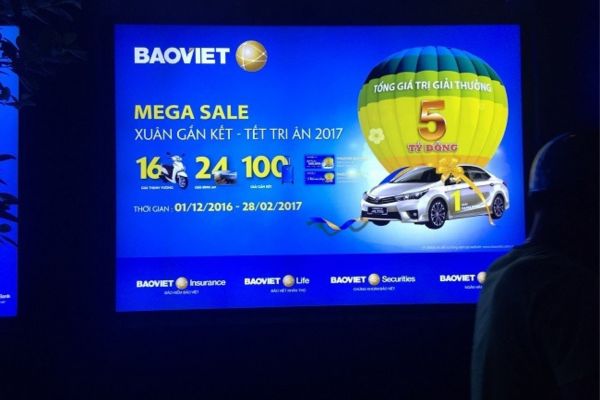 Biển hộp đèn 3M in bạt UV BaoViet
