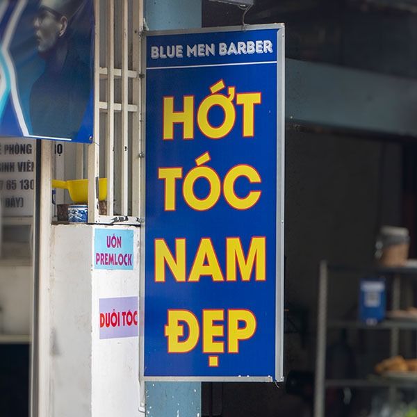 Biển vẫy bạt hiflex hớt tóc nam đẹp