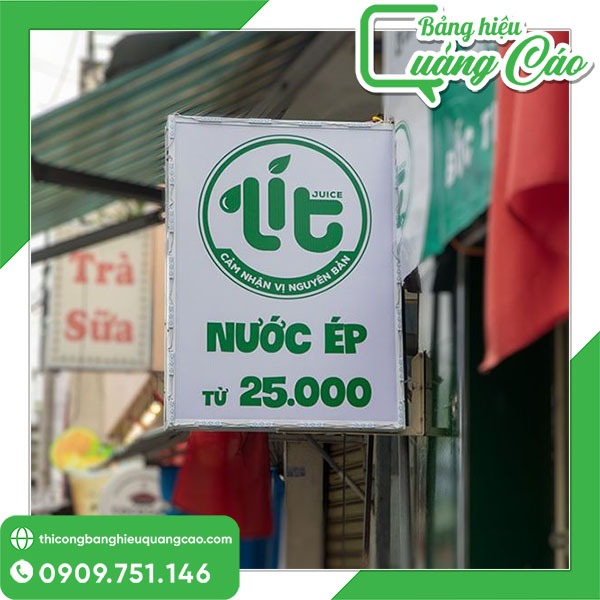 Biển vẫy bạt nước ép đậm vị nguyên bản