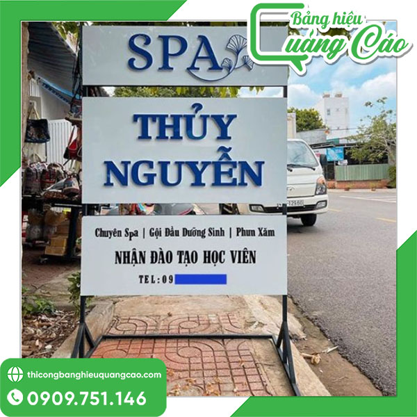 Biển vẫy đứng spa đẹp, thu hút khách