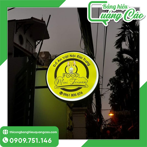 Mẫu biển vẫy hộp đèn ấn tượng