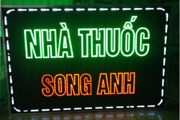 Biển vẫy nh&agrave; thuốc t&acirc;y đ&egrave;n LED Song Anh