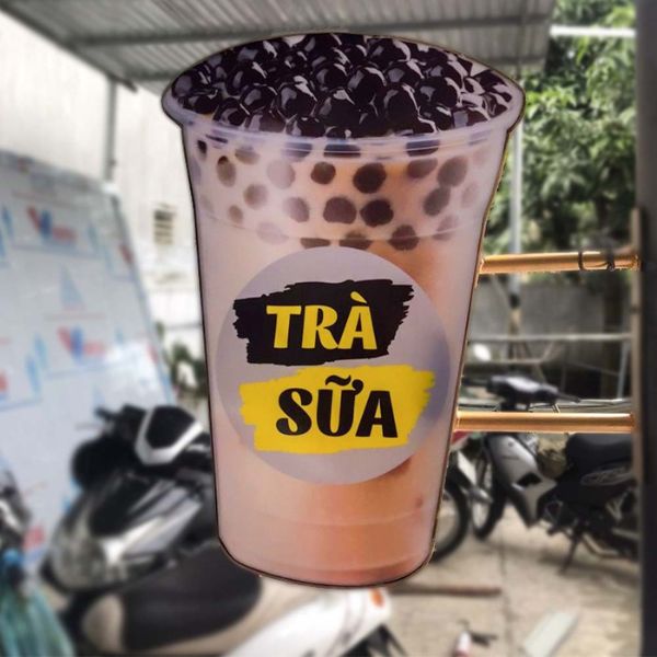 Biển vẫy trà sữa theo hình dạng giá rẻ