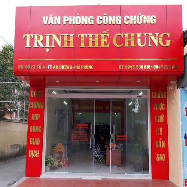 Làm bảng hiệu văn phòng công chứng ở TPHCM