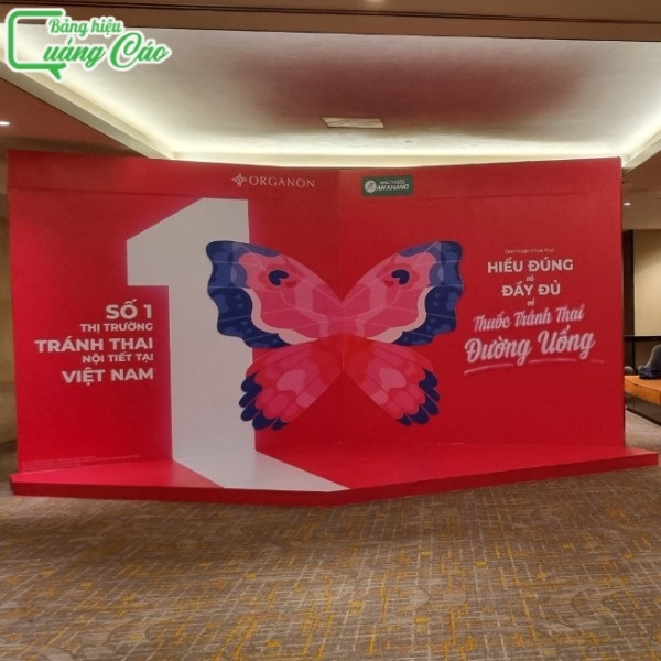 Mẫu backdrop của nhà thuốc An Khang tại quận 4
