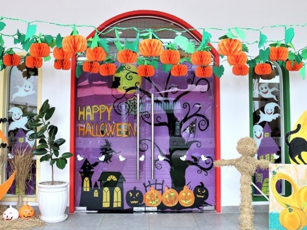 Thi công backdrop Halloween giá rẻ