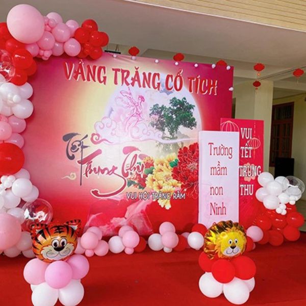 Backdrop Trung Thu bằng giấy PP