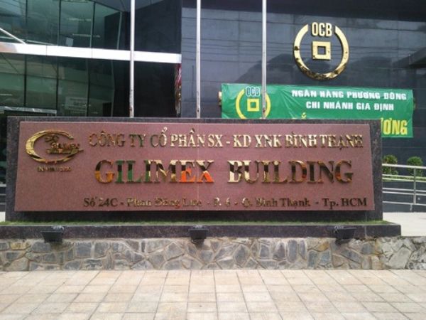 Bảng hiệu đá hoa cương Gilimex Building