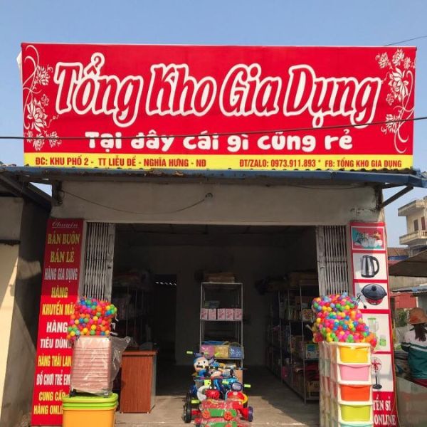 Bảng hiệu đồ gia dụng đẹ, ấn tượng