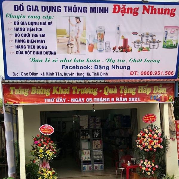 Bảng hiệu đồ gia dụng thông minh Đặng Nhung