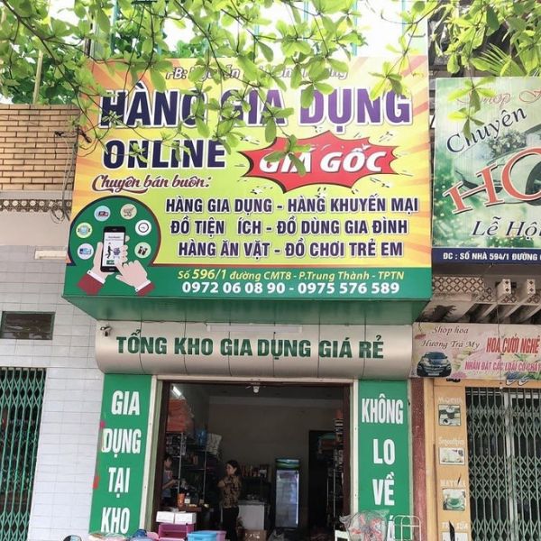 Thi công bảng hiệu đồ gia dụng tại tphcm