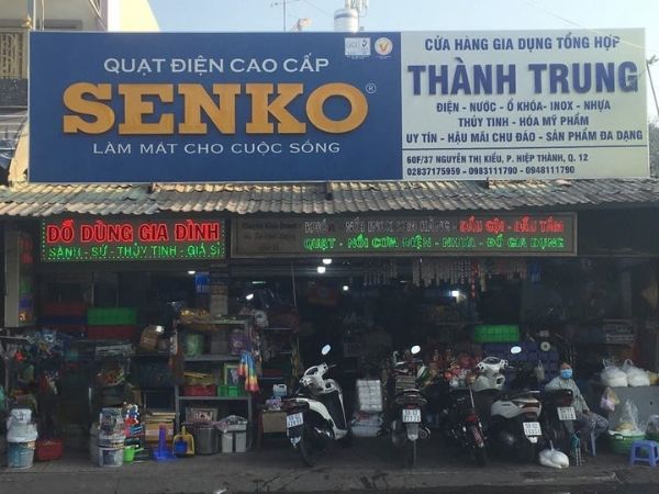 Bảng hiệu cửa hàng đồ gia dụng tổng hợp in bạt Hiflex