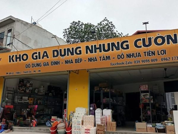 Bảng hiệu đồ gia dụng Nhung Cường