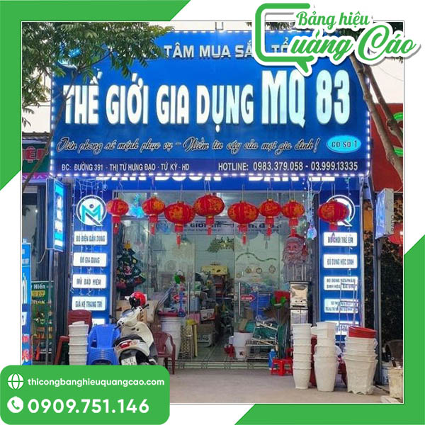 Bảng hiệu đồ gia dụng đẹp, thu hút
