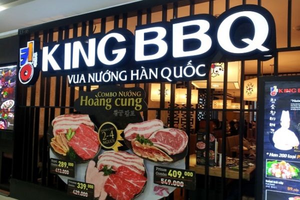 Bảng hiệu lẩu nướng gỗ vingtage King BQQ