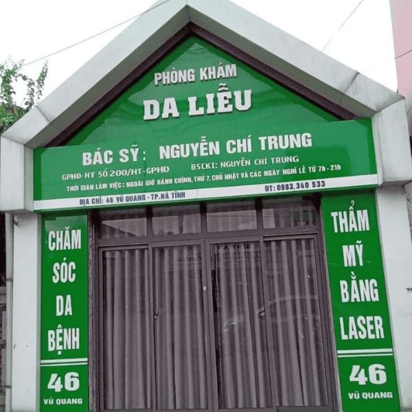 Bảng hiệu phòng khám da liễu da liễu Bs. Chí Trung