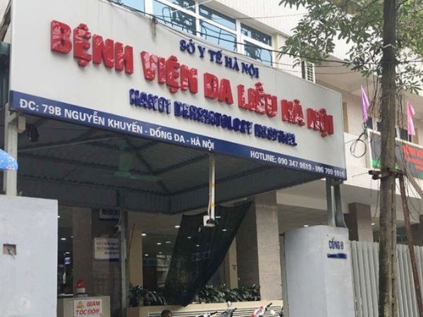 Bảng hiệu phòng khám da liễu sơ y tế Hà Nội